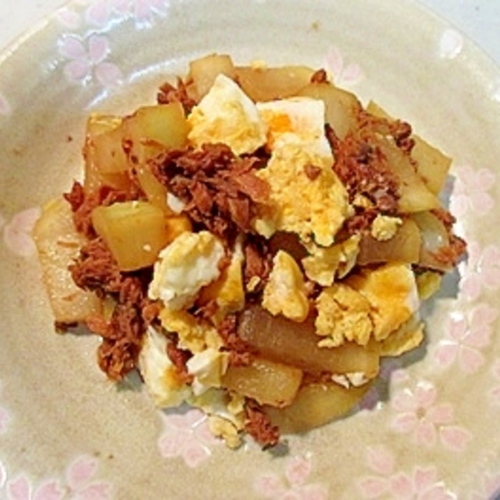 缶詰で手抜き 大根のまぐろフレーク炒め レシピ 作り方 By Dekotan1 楽天レシピ